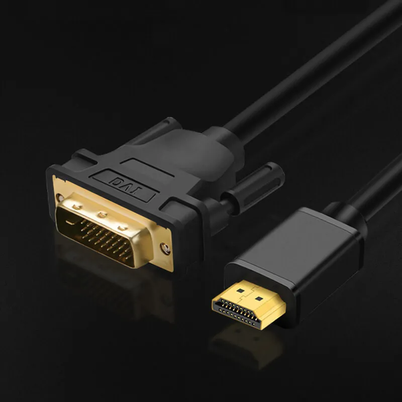 

HDMI To DVI 2K HD Cable Computer Display Projector TV video Conversion Bidirectional Conversion Suitable For DVI 24+1 DVI 24+5