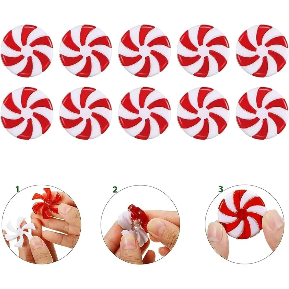 Рождественские леденцовые трости пластик 5.9 дюйма