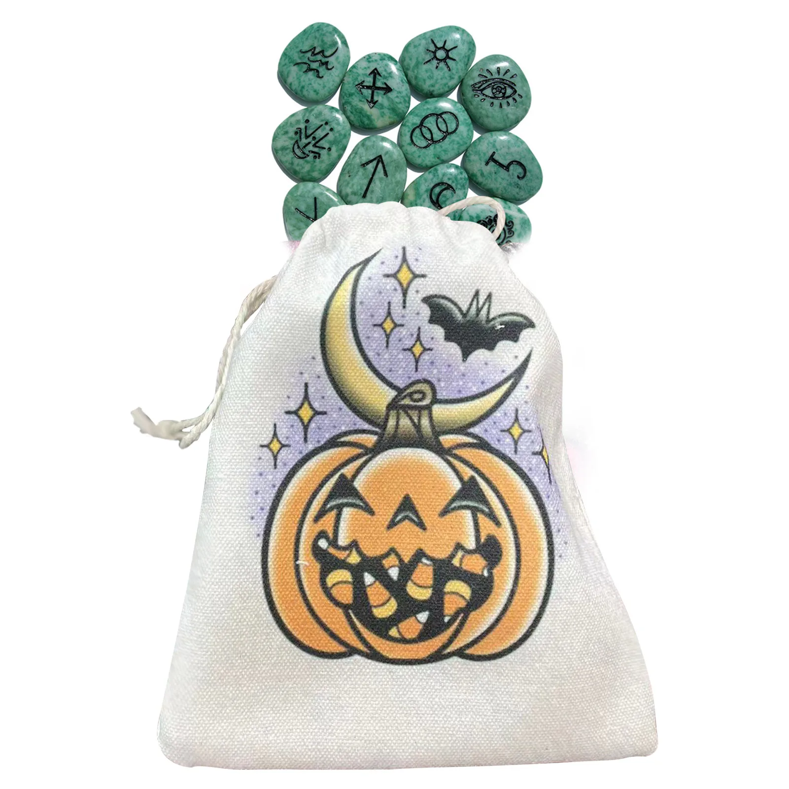

Dice Bag Moon Pumpkin Tarot Bags With Drawstrings Tarot Storage Bag Novel Tarot Card & Dice Storage Bag Tarot Card Bag Pouch
