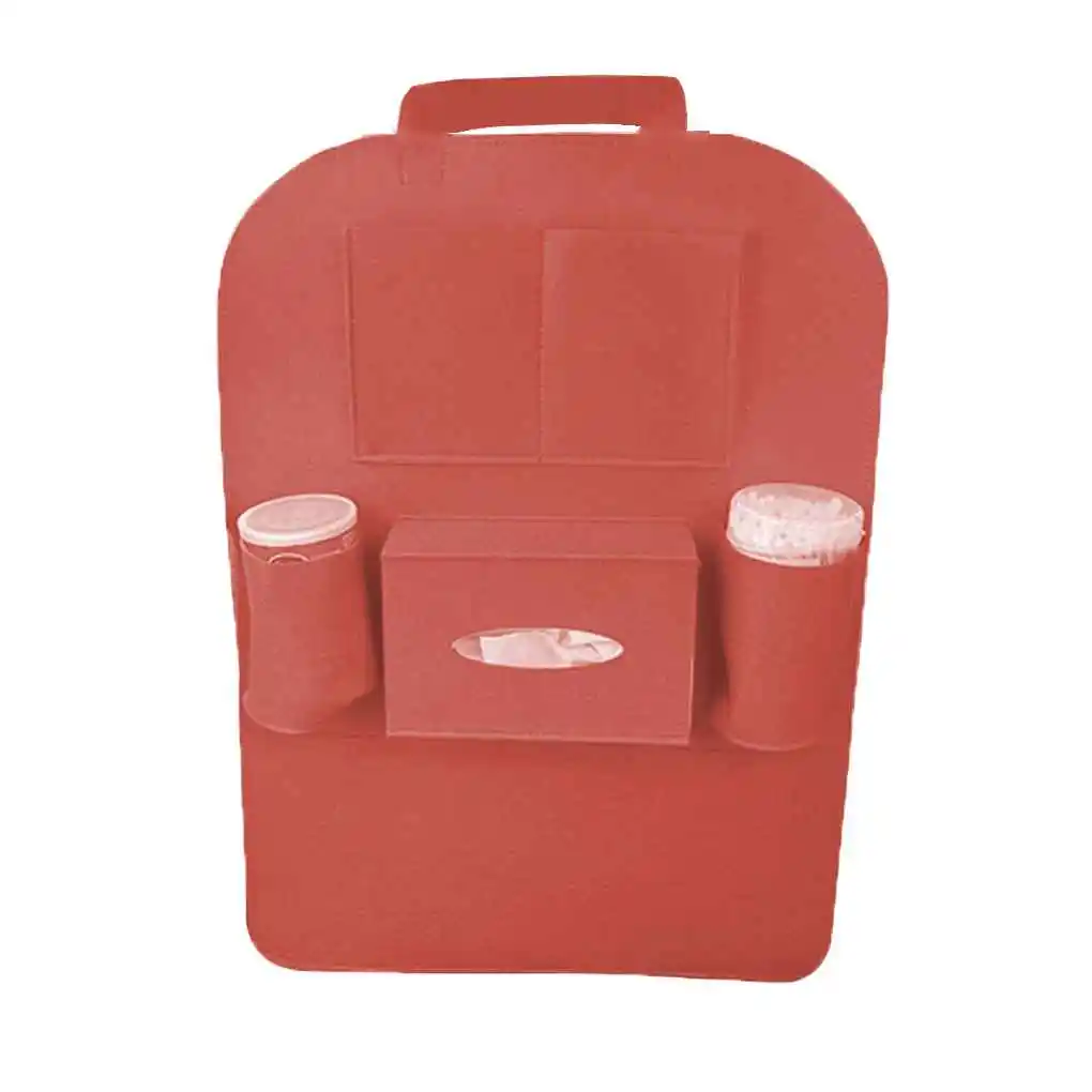 

Felt Auto Car Back Seat Tidy Storage Pouch Buggy Bag Multi-Pocket Sack Organizer Holder Accessory