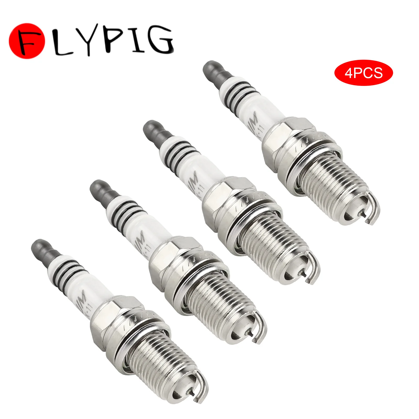 

4 шт. свечи зажигания для Toyota Corolla Camry Sienna Audi A4 A5 A6 Lexus Nissan Mitsubishi Honda Civic BKR6EIX-11 3764 BKR6EIX11