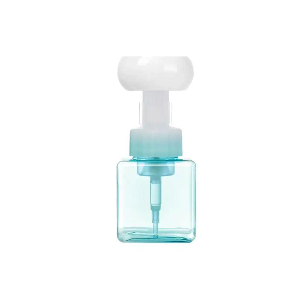 

"250ml PETG Foaming Soap Dispenser Flower Shape, Clear Plastic Bottle for Shower Gel and Liquid Soap Storage"
