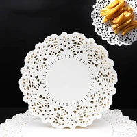 140pcs flower lace round air fryer paper high temperature resistant non stick steaming food pads baking barbecue grill papers