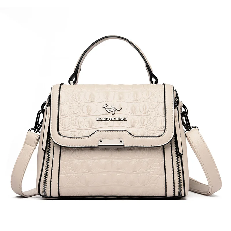 

High Quality Crocodile Pattern Leather Women Handbags Luxury Brand Female Shoulder Bag Fashion Messenger Bag New Ladies Tote Sac
