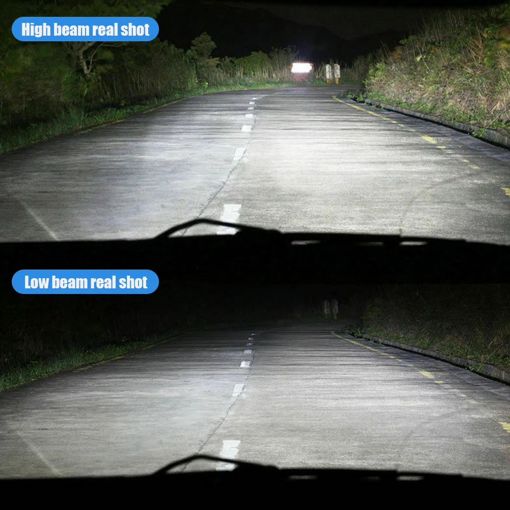 2Pcs Car LED Bulb D3S Headlight HID D1S D2S D4S 12500LM 110W Double Sided 6000K White Plug and Play IP67 Waterproof Lamp - купить по