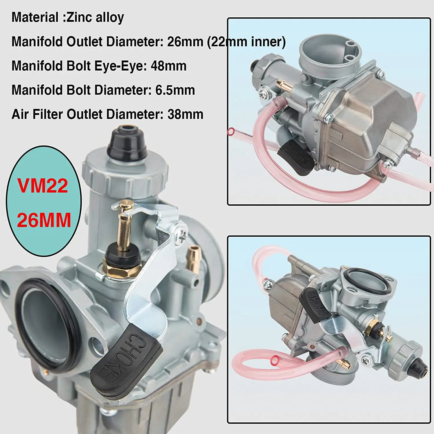 Карбюратор Mikuni VM22 для впускной трубы 26 мм карбюратор внедорожника 110 125 140 150 160ccLifan