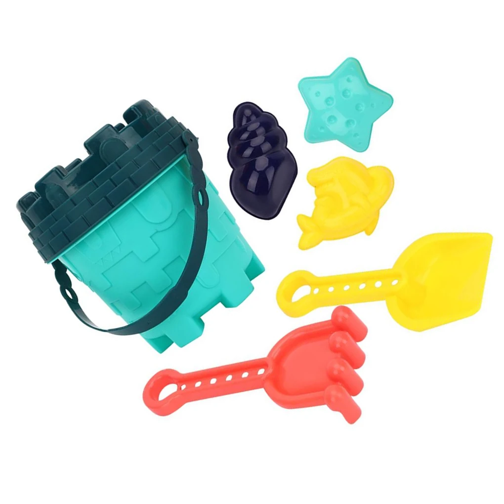 

2/3 6X Beach Toy Training Prop Compact Size Sweet Gift for Children Sand Bucket Educational Accessories Education Supplies