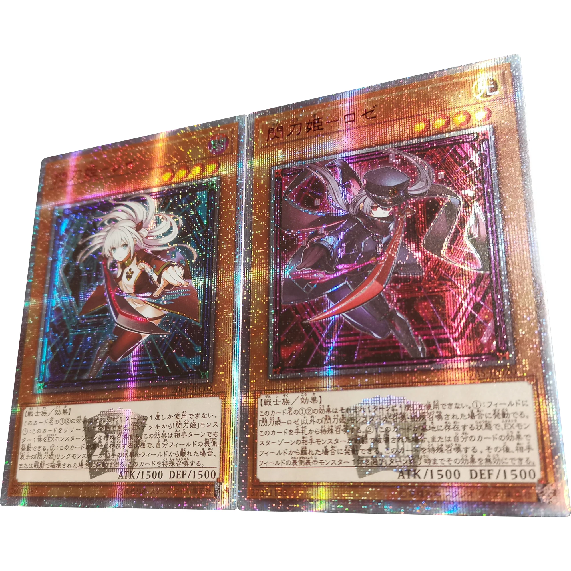 2 шт./комплект Yu-Gi-Oh! Sky Striker Ace Raye Роуз флэш-карта Kawaii Diy Подарочная игрушка игра