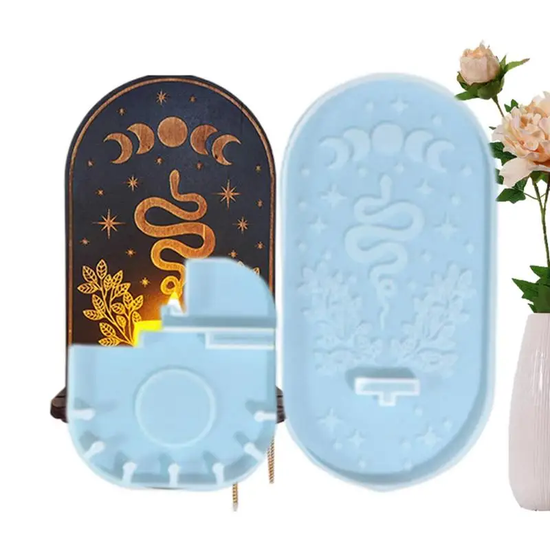 

Silicone Resin Molds Crystal Storage Rack Decorative Molds DIY Resin Casting Mold For Wall Decorative Mold Sugarcraft Gum Mold