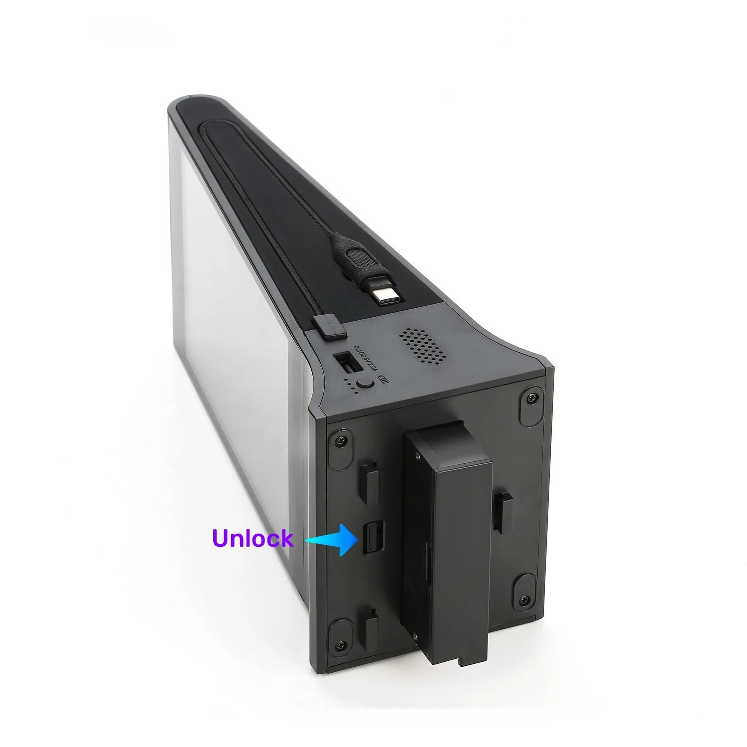 Фото FYD-868 Plus X Двойной 8-дюймовый сенсорный ЖК-экран, киоск для заказов с CMS, настольный цифровой рекламный дисплей, маленький рекламный меню-дисплей №4