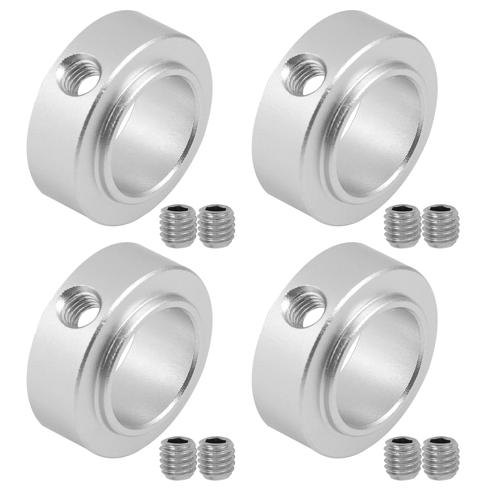 

4pcs Aluminum Alloy Steel Set Screw Shaft Collars for Lawn Tractor Garage Doors