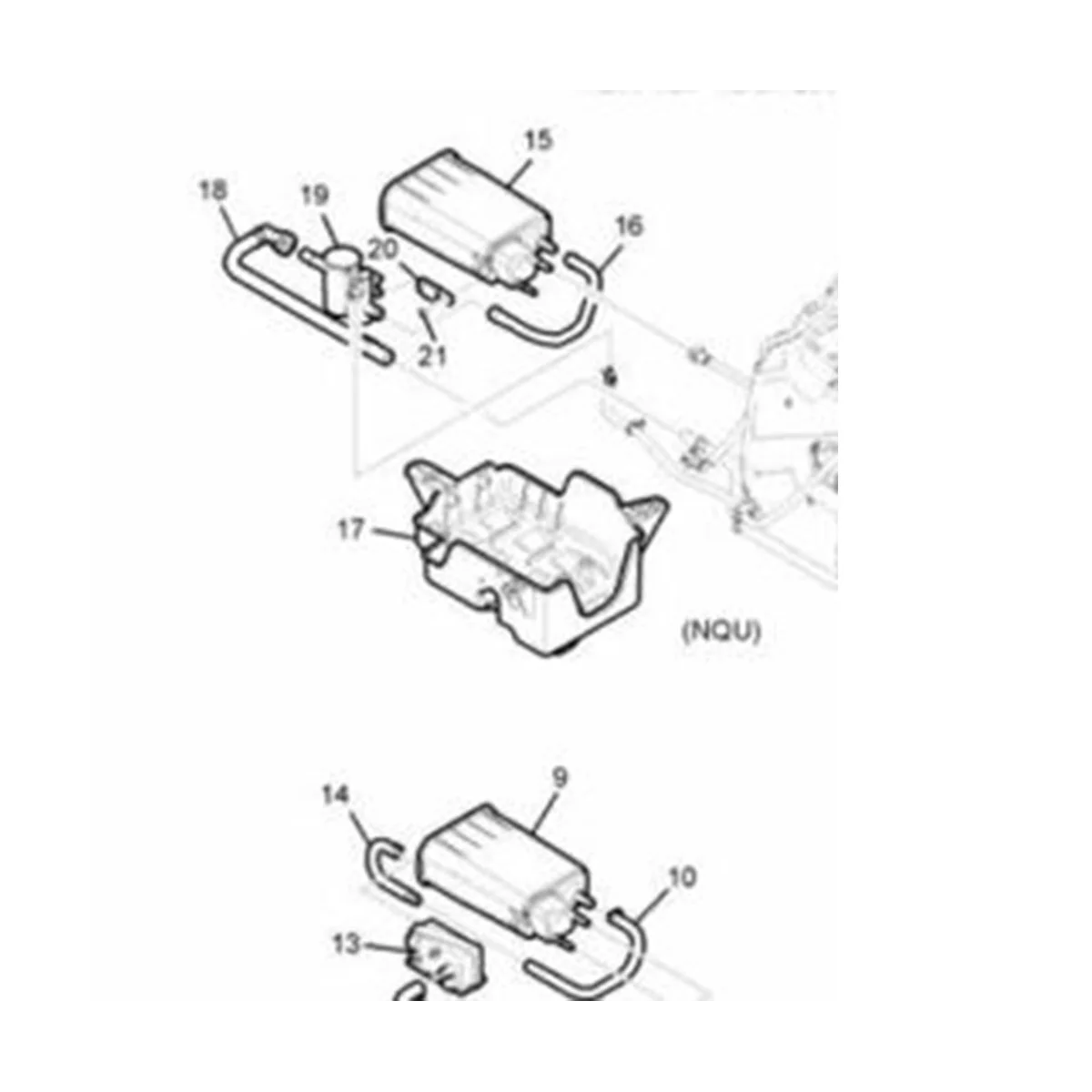 Автомобильный топливный выхлоп в сборе углеродный канистровый клапан для