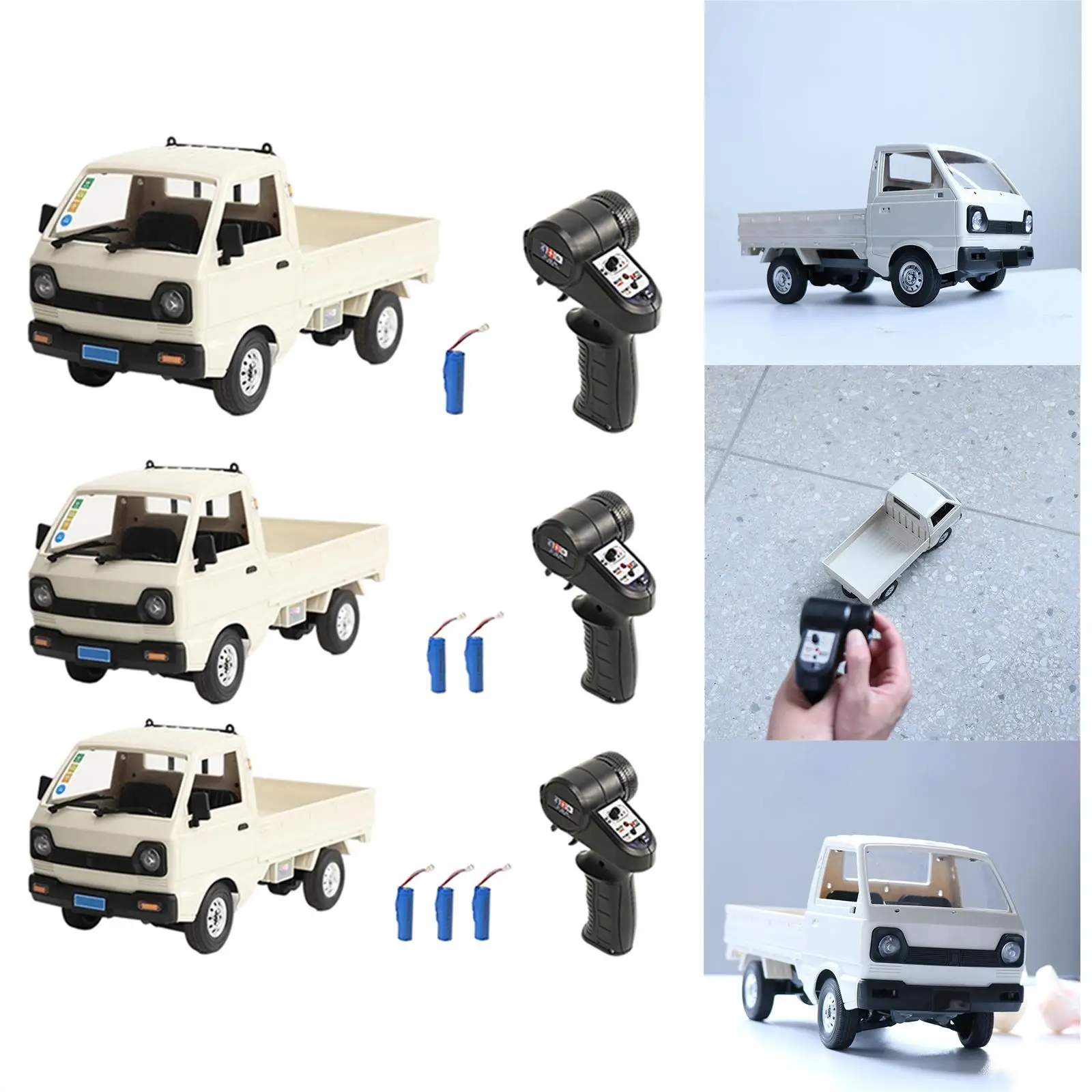 Комплект 1 WPL D12 Mini RC Truck Car 1/16 Scale 4WD 130 Motor
