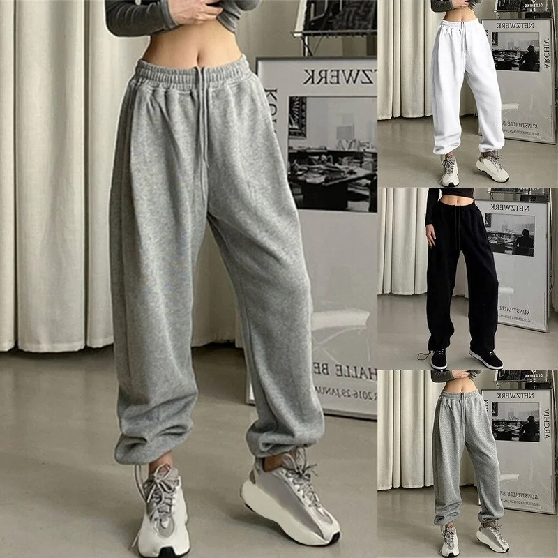 

Women pants Black Jogging Sweatpants Women for pants Baggy Sports Pants Gray Jogger High Waist Sweat Casual Female Trousers