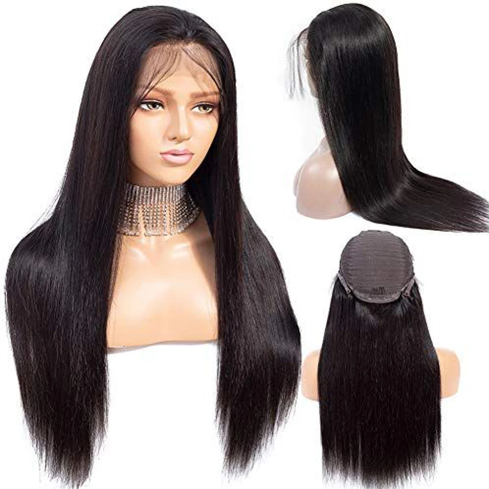 Remy Bone Straight Lace Front Human Hair Wigs Transparent13x4 Frontal Wigs Brazilian Hair Straight 28 30 4X4 Lace Closure Wigs