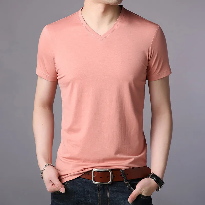 lis1072 Men's short-sleeved t-shirt trend 2019 summer new half-sleeved hooded sweater T-shirt men's summer dress