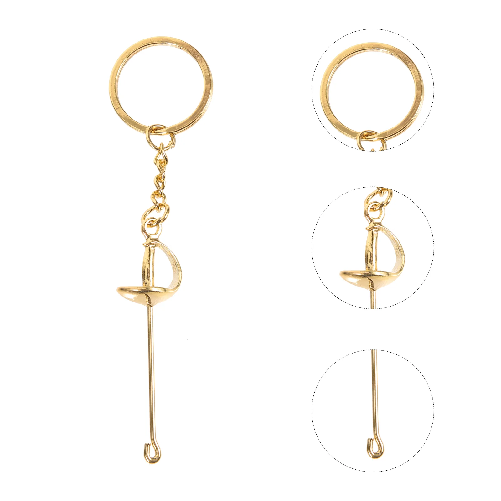 

Bag Hanging Key Chain Backpack Adorns Decorative Fencing Rings Keychain Pendants Metal