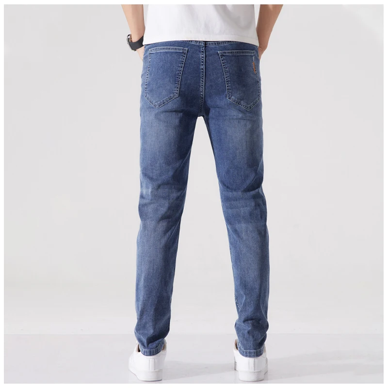 2023 New Men's Stretch Skinny Jeans Casual Jeans Staright Jean Pants Spring Cotton Slim Fit Male Elastic Denim Trousers