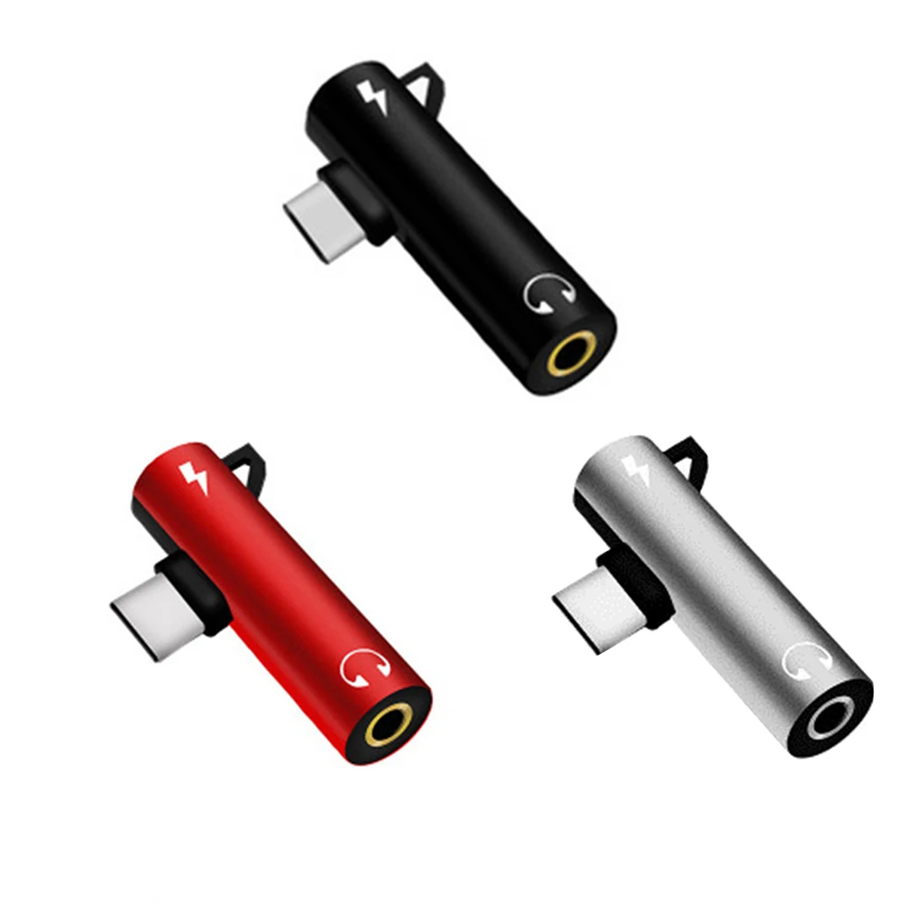 

2 in 1 Type-c to 3.5mm Jack Phone Adapter USB C Earphone Charging Converter Replacement for Xiaomi 6/Huawei