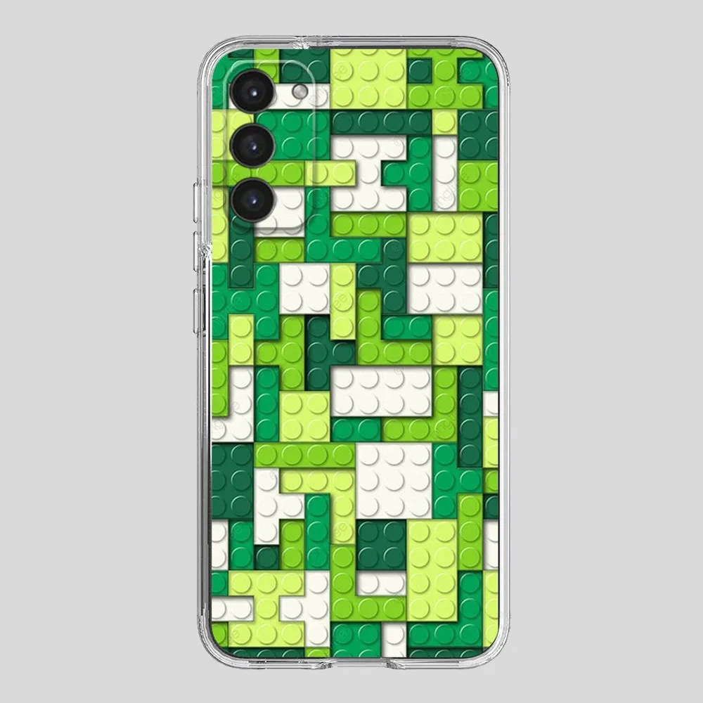 L-Lego B-Bricks background Case For Samsung Galaxy A71 70 52 51 40 31 A50 30S 21S Note 20 Ultra Transparent Soft Cover