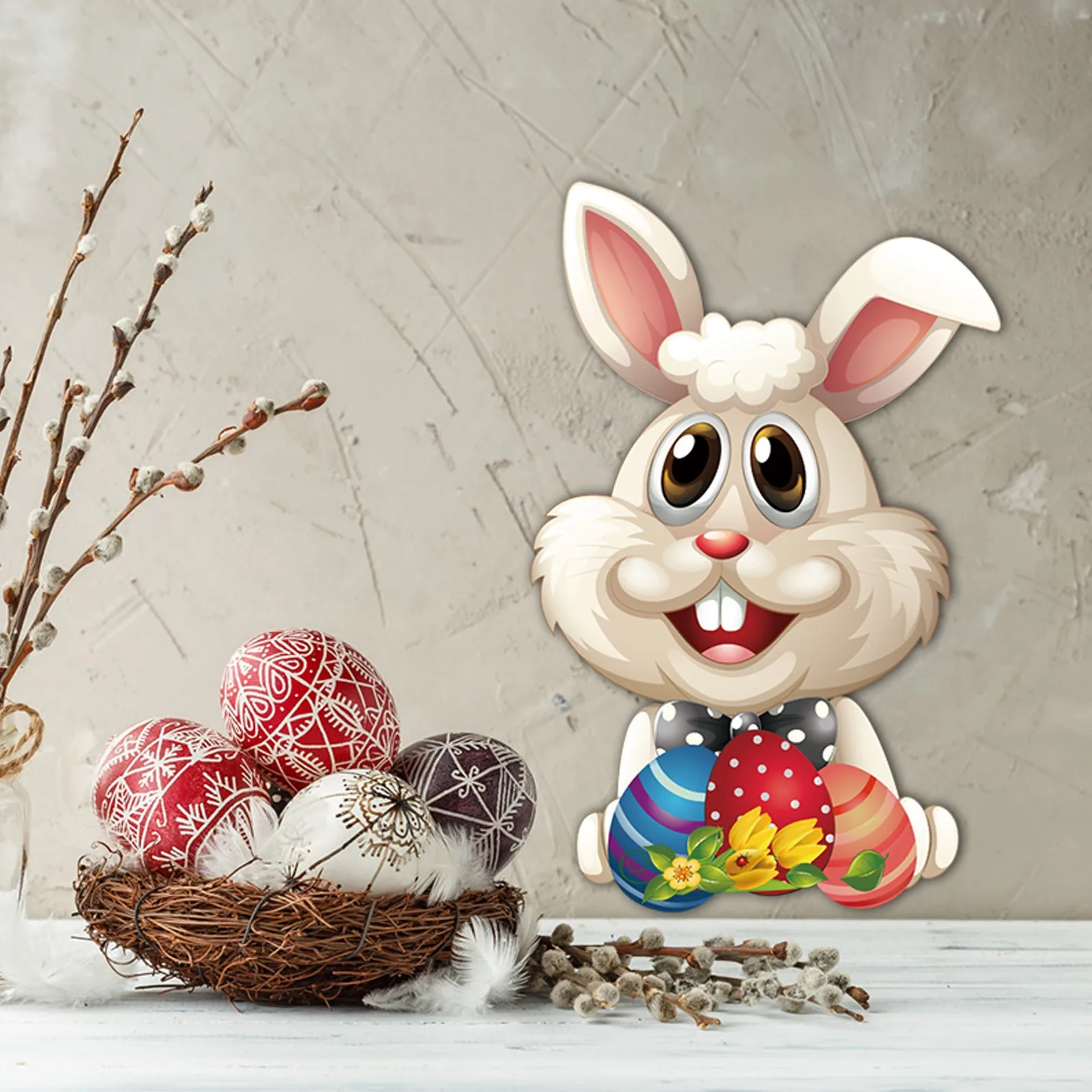 Пасхальное уличное украшение забора деревянный подвесной знак деревянные