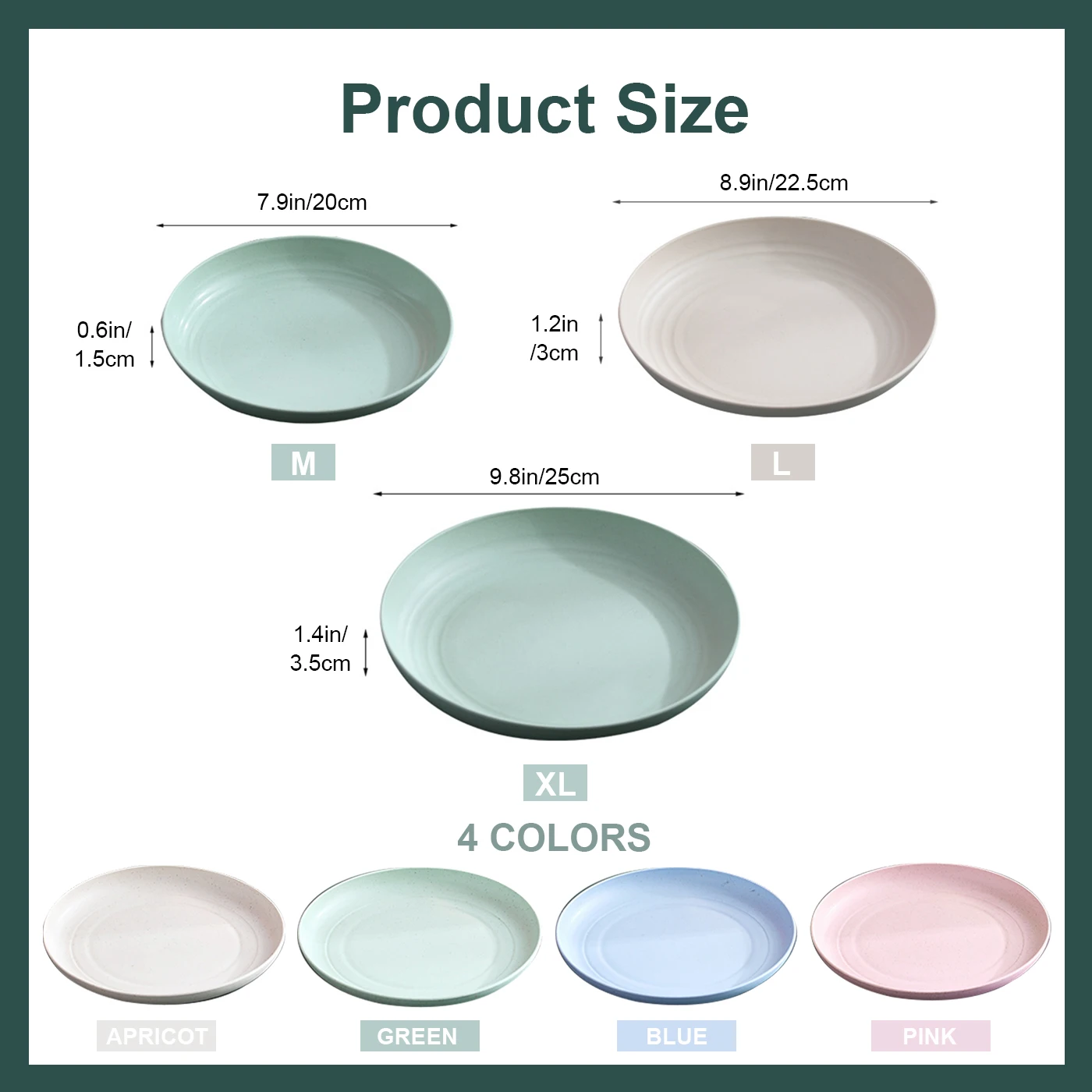 4 шт. пластины из пшеничной соломы многоразовая пластина небьющаяся кухонная