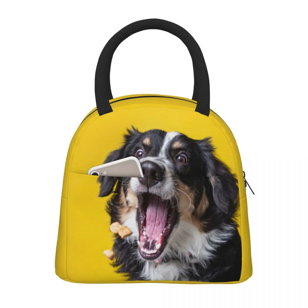 

Милый Ланч-бокс для собак, переносной изолированный холщовый термальный Ланч-бокс для пикника и путешествий для женщин и девочек