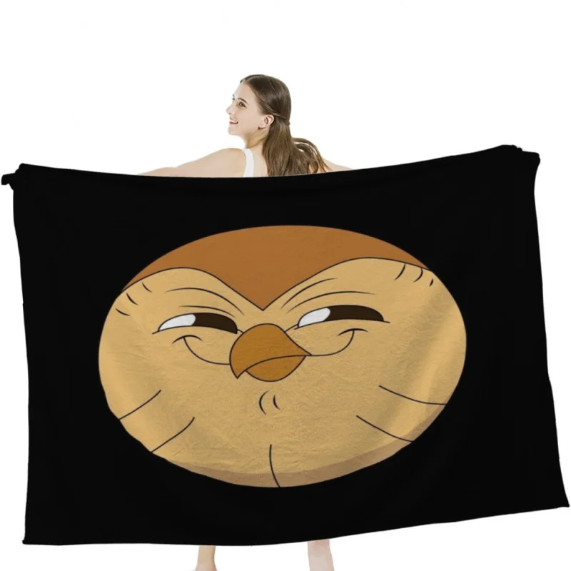 

Smiling Hooty The Owl House Soft Velvet Blanket Lightweight Bed Blanket Home Decor Fleece Blanket
