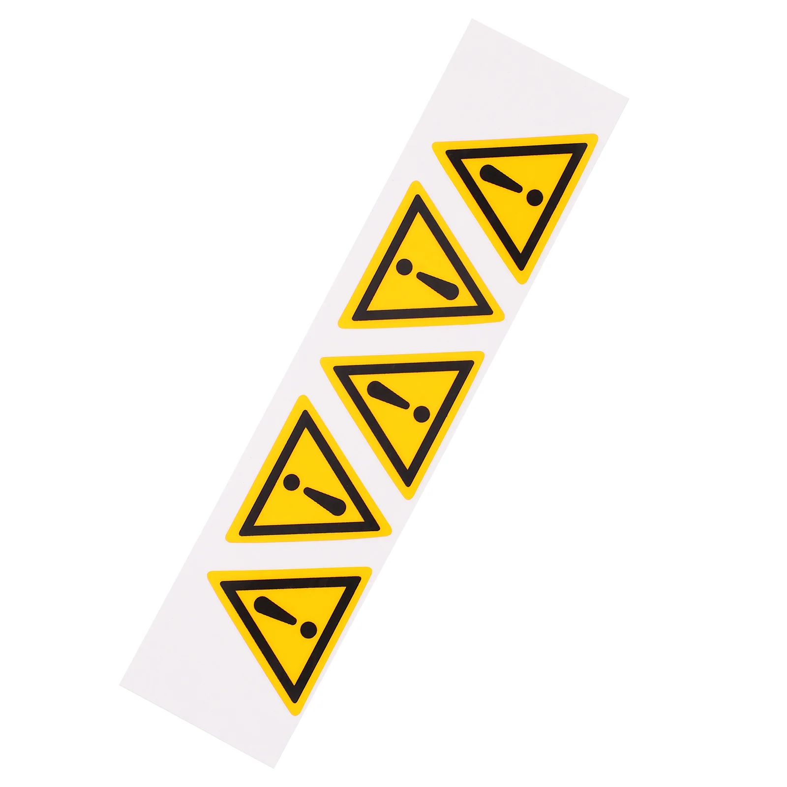 

5 pcs Danger Exclamation Mark Warning Sticker Self Adhesive Warning Sign Sticker for Dangerous Area