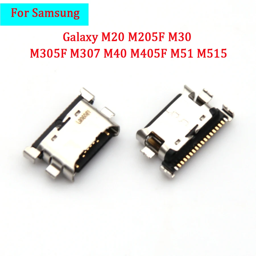 5-20 шт. для Samsung Galaxy M20 M205F M30 M305F M307 M40 M405F M51 M515 USB-порт зарядки док-станция разъем