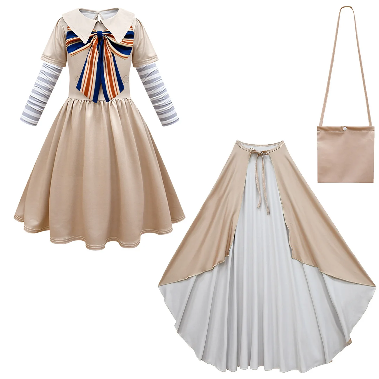 Новинка 2023 Детский костюм для косплея Меган винтажные готические костюмы