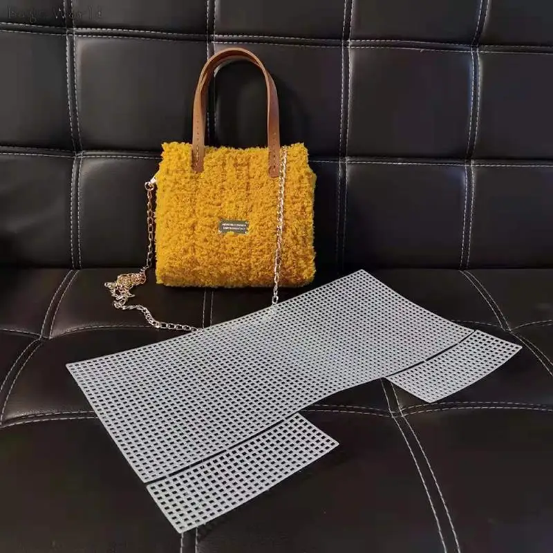 Knitting Weaving Plastic Mesh Sheet DIY Sewing Woven Bag Accessories Purse Making Supplies Crochet Projects Bag Accessories Knitting Weaving Plastic Mesh Sheet DIY Sewing Woven Bag Accessories Purse Making Supplies Crochet Projects Bag Accessories