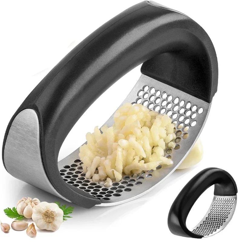 

Stainless Steel Garlic Press Manual Garlic Mincer Chopping Fruit Vegetable Tools Kitchen Accessories Gadget Kitchen Things