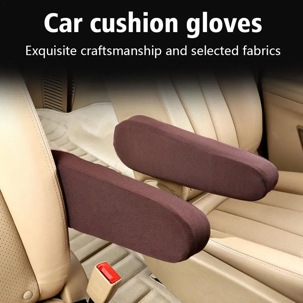 

1/2pcs Car Armrest Cover Elasticity Cloth Fabric Breathable Seats Anti Auto Accessories Universal Car Protector Armrest Scr A7B9