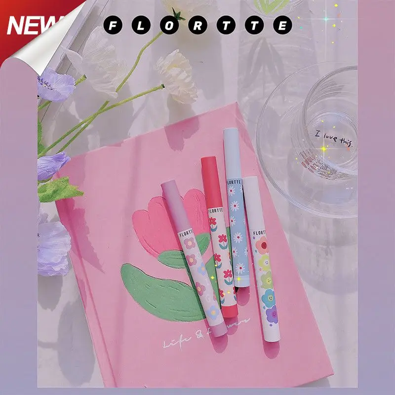 

Flower Lipstick Pen Milk Tea Matte Moisturizing Waterproof Not Easy To Discolor No-Stick Cup Lipstick Lip Tint Pen CosmeticTSLM1