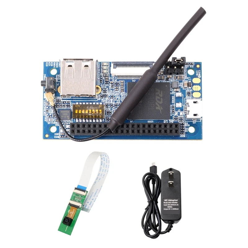 For Orangepi I96 Development Board Cortex-A5 32Bit CPU WIFI+Bluetooth Programming MCU With Camera+Power Adapter US Plug