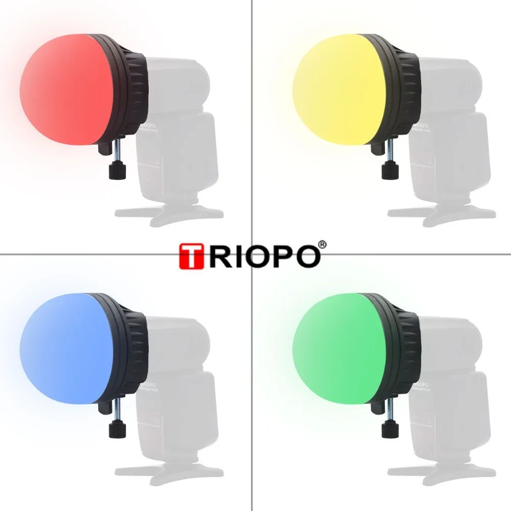 TRIOPO TR-07 Flash Light Diffuser Honeycomb Color Filter For Godox TT520 TT600 V850 V860 Yongnuo 600exrt Accessories Kits | Электроника