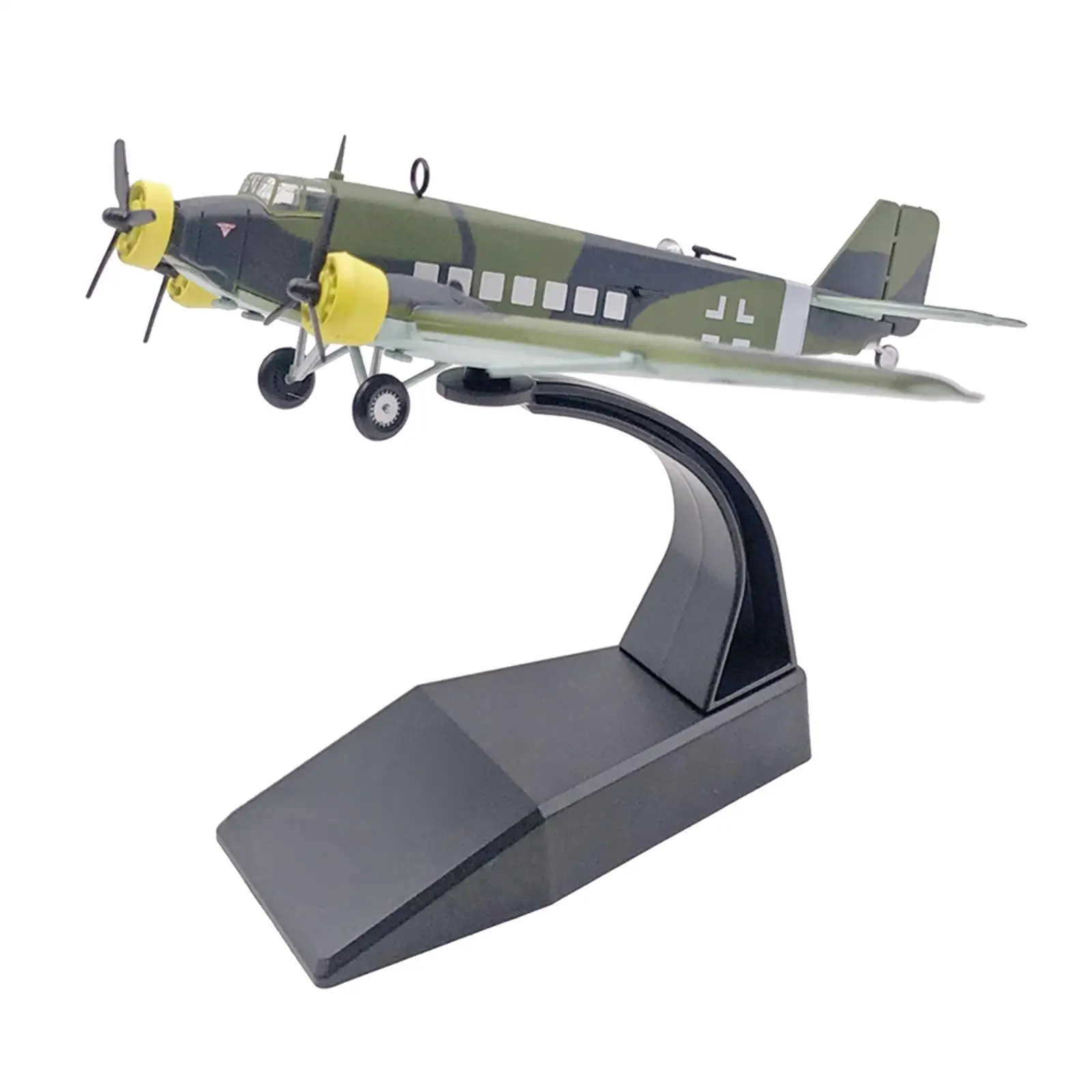 

1:144 Diecast JU-52 Aircraft Fighter Model Collectibles W/ Display Stand