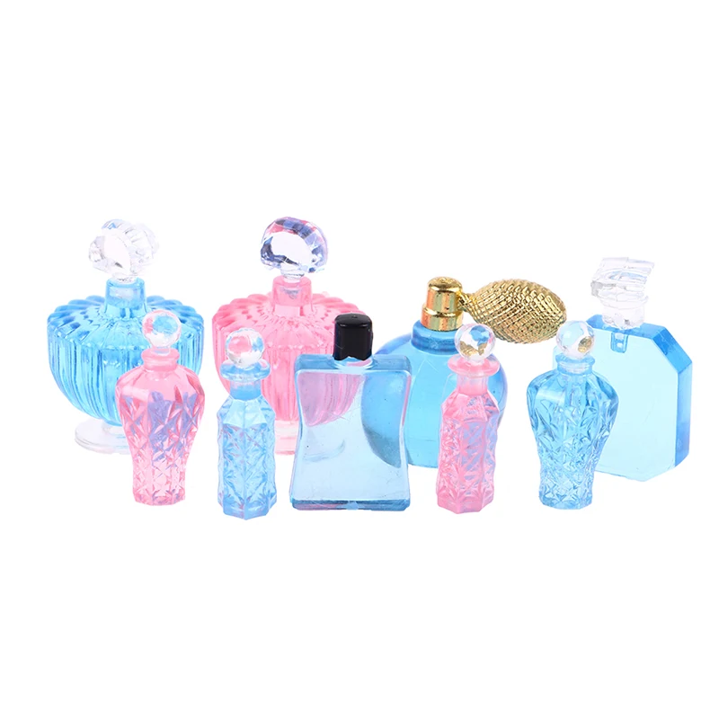 

6pcs/set 1:6 1:12 Scale Miniature Perfume Furniture Fabric Model Mini Dollhouse Furniture Doll Bedroom Bath Dolls House Decor