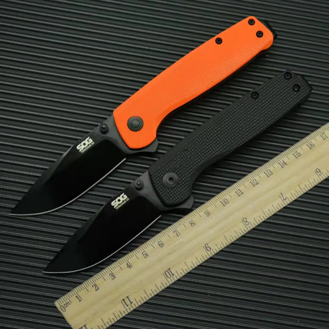 

SOG TERMINUS XR Folding Knife G10 Handle D2 Steel Blade Pocket Tactical Survival Hunting Knives Outdoor Camping Multi EDC Tool