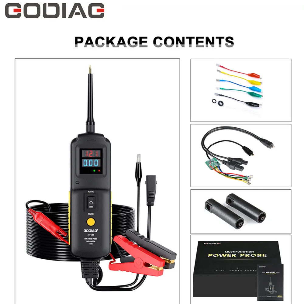 Датчик мощности GODIAG GT101 щуп для обнаружения неисправностей автомобильной линии