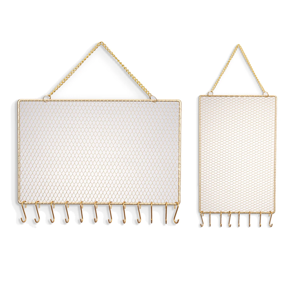 

Настенный держатель для ювелирных изделий, металлическая подставка-органайзер для дома, для браслетов, ожерелий, браслетов, часов, повязок на голову