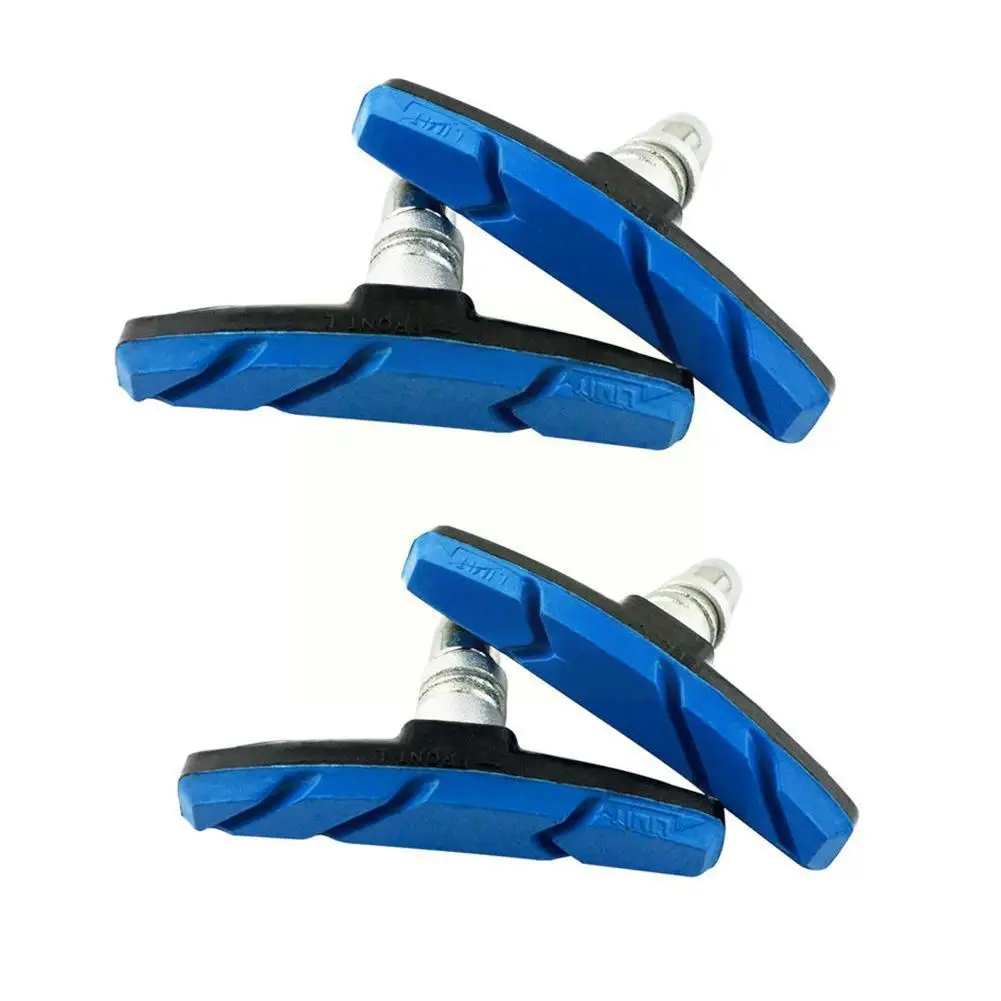 

2pair Bike Brake Blocks Rubber Cycling Part Tools Mtb Shoes Lightweight Pads Bicycle V-brake Road Bicycle Accessories Mount P4v1