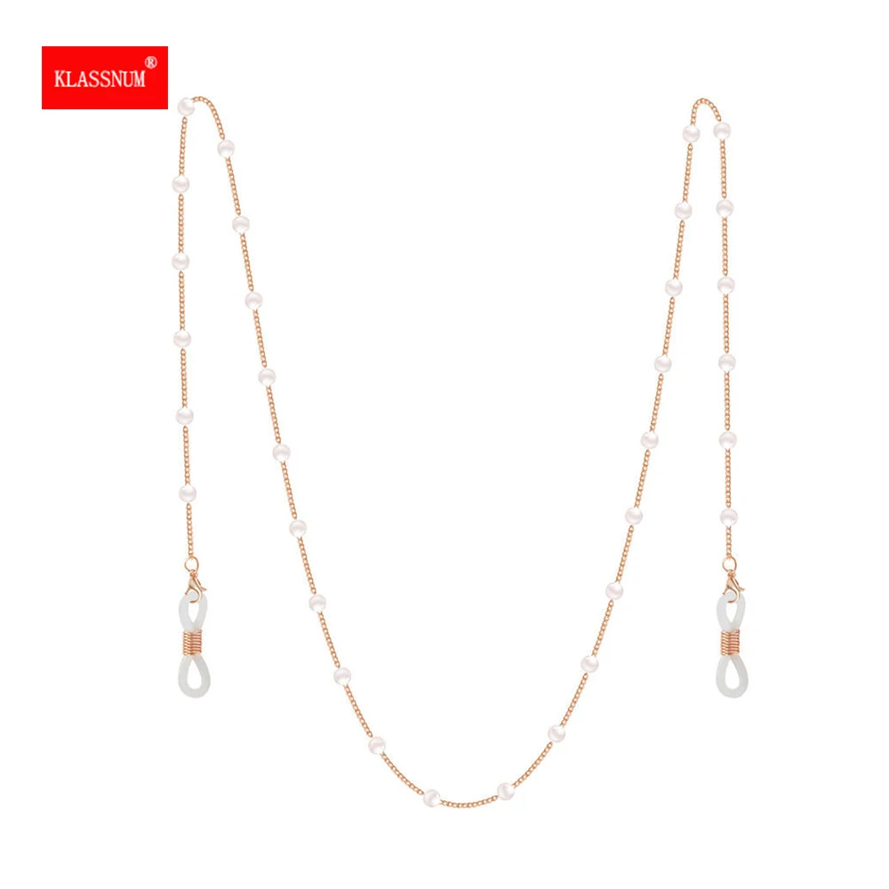 

Vintage Pearl Glasses Chain Women Necklace Mask Strap Hang On Neck Glasses Holder Rope Sunglasses Cord Hanging Jewelry 2022 New