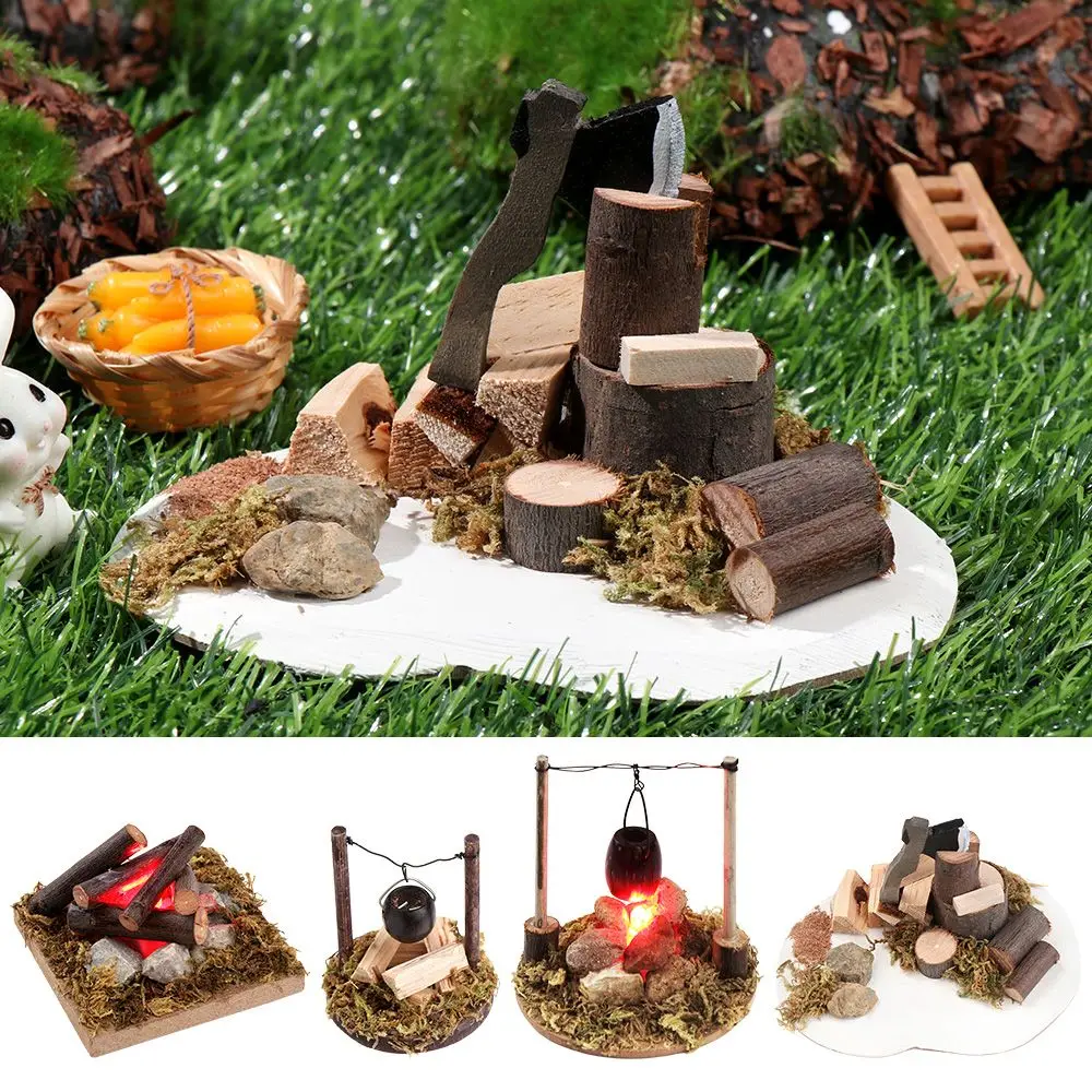 Аксессуары для куклы микро-пейзажные миниатюры костра сказочного сада - купить