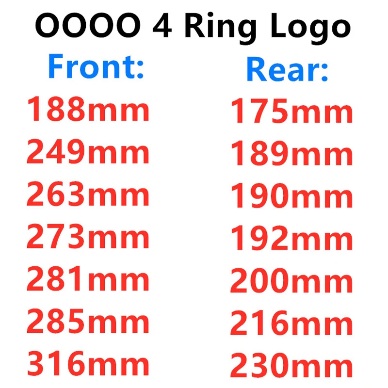 

Four Rings Logo Badge Car Front Grille Rear Trunk Lid Emblem Stickers For A1 A3 A4 A5 A6 A7 S3 S4 S5 S6 RS3 RS4 RS5 RS6 Q3 Q5 Q7