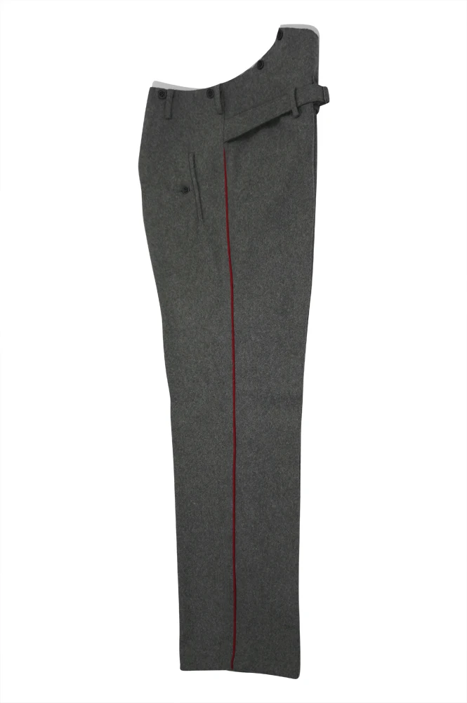 

GUWB-090 WWII German Heer General waffenrock stone grey wool dress trousers