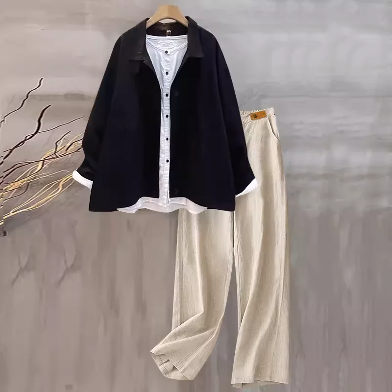 Весенне-осенний модный комплект-карго женский темпераментный кардиган с