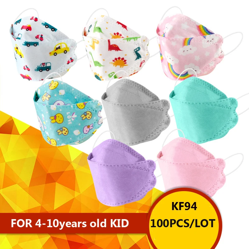 

Защитные маски для малышей, 4 слоя, дышащие, против пыли, Мультяшные маски, детские 3D одноразовые маски для лица, индивидуальная упаковка