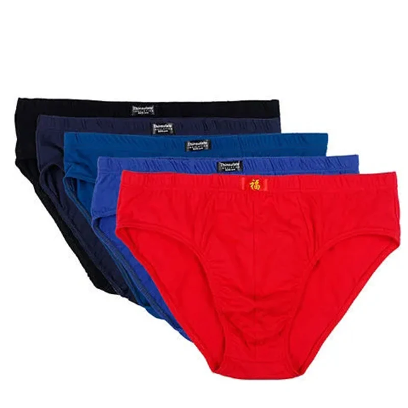 Men's Waist Triangle Cotton Young Men's Underwear Loose Breathable Cotton Shorts Men's Underwear